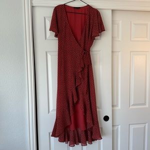 EUC Cotton Candy LA Animal Print Wrap Dress